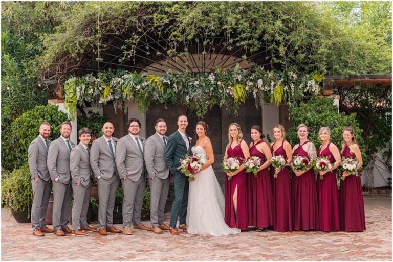 bridesmaids and groomsmen